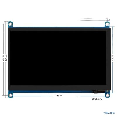24 ビット RGB ラスベリー PI TFT ディスプレイ LCD ディスプレイ 7 インチ 1024x600 ODM OEM
