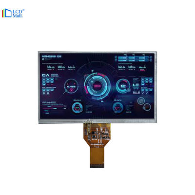 800*480 解像度 7 インチ 50ピン LCD ディスプレイ 280 ニット FPC プラグタイプ