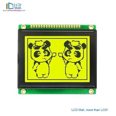 高性能グラフィックLCDディスプレイ 黄色いバックライトと動作温度 -20~70C